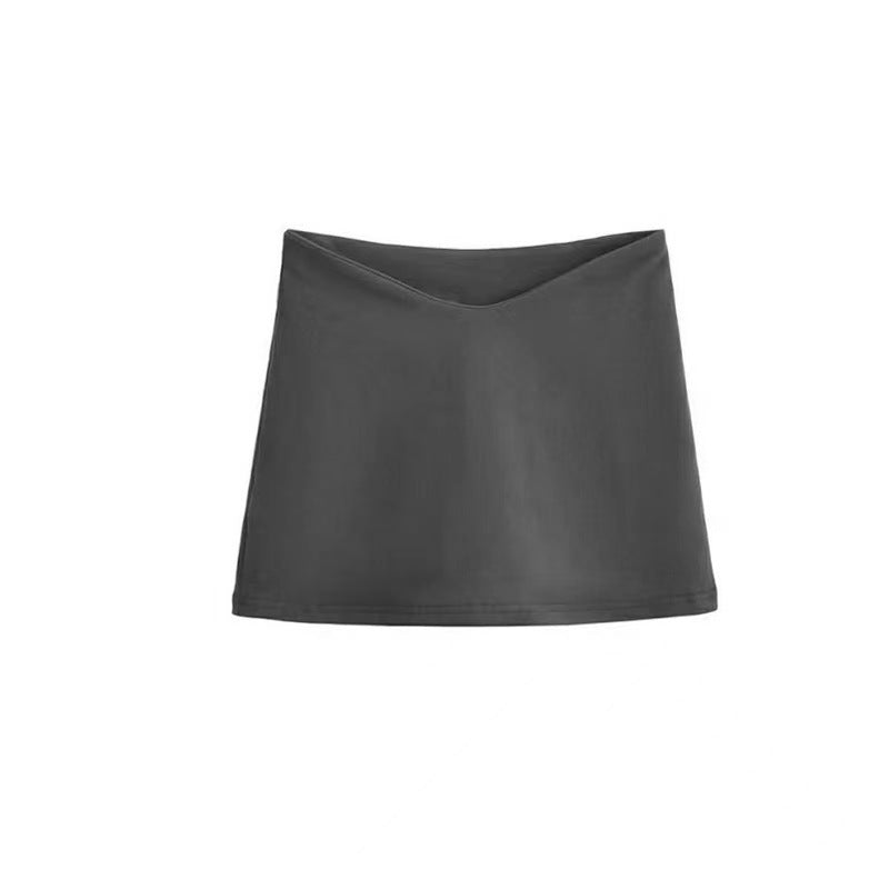 Sweet Hot Girl Design Low V Waist Slim Slimming Mini Skirt
