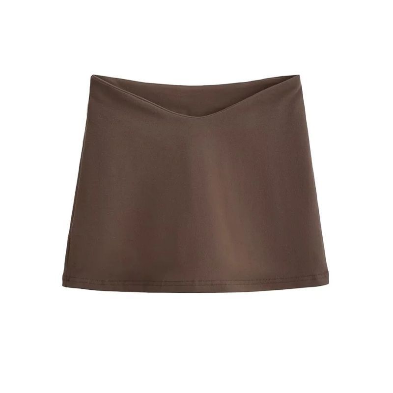 Sweet Hot Girl Design Low V Waist Slim Slimming Mini Skirt